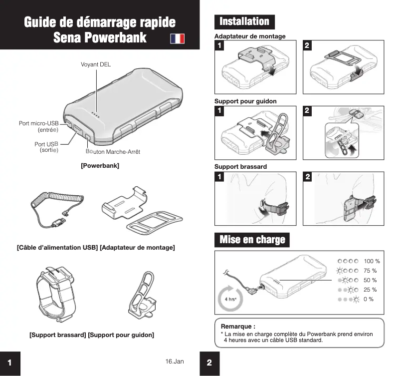 Image de la première page du manuel de l'appareil Powerbank