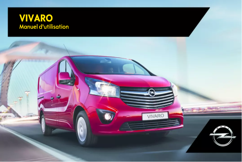 Page 1 de la notice Manuel utilisateur Opel Vivaro (2016)