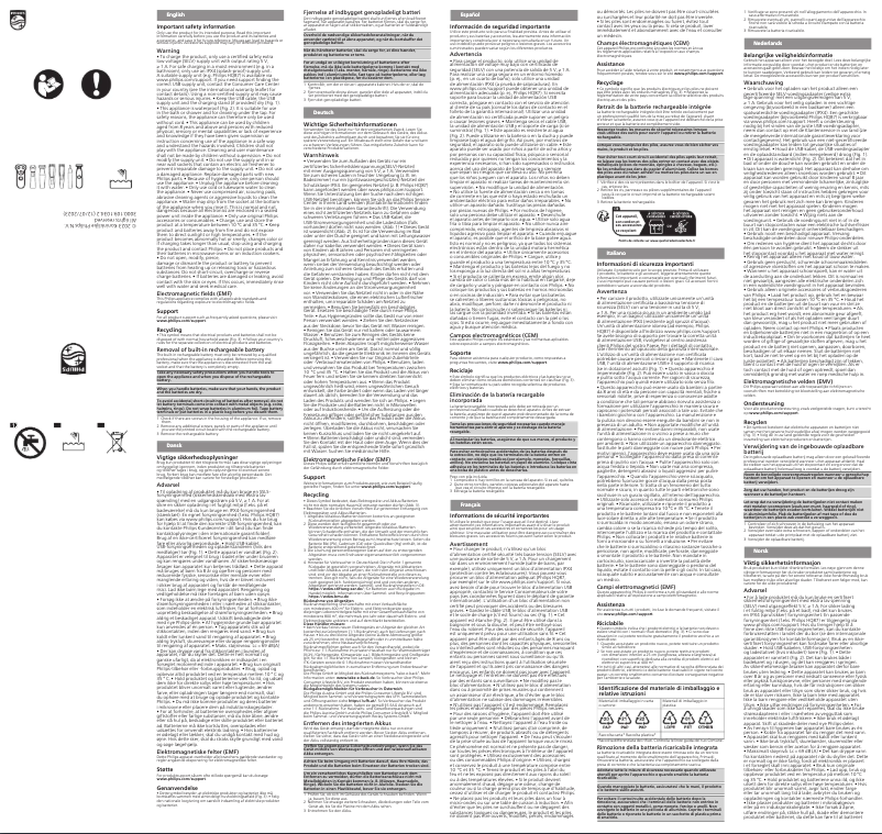 Page 1 de la notice Manuel utilisateur Philips Series 5000 MG5940