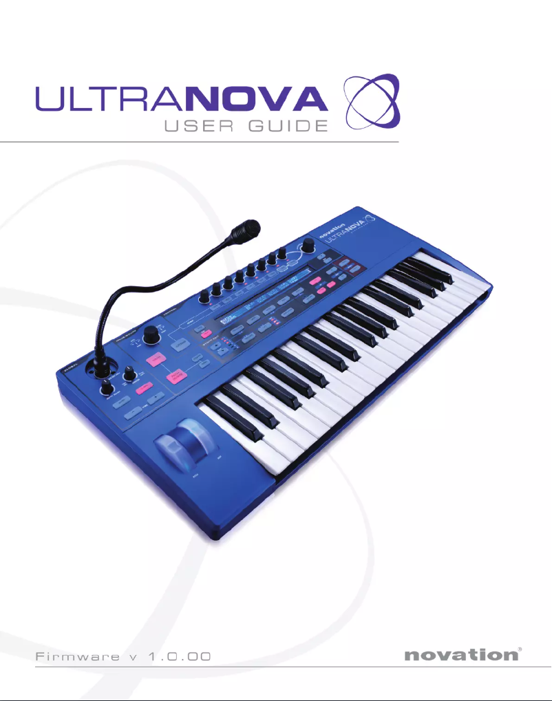 Página 1 del manual Manual de usuario Novation Ultranova