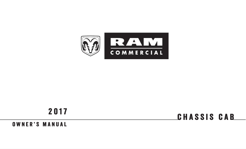 Page 1 de la notice Manuel utilisateur RAM 5500 Chassis Cab (2017)