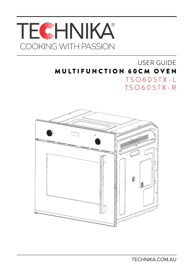 Page 1 de la notice Manuel utilisateur Technika TSO605TX-R