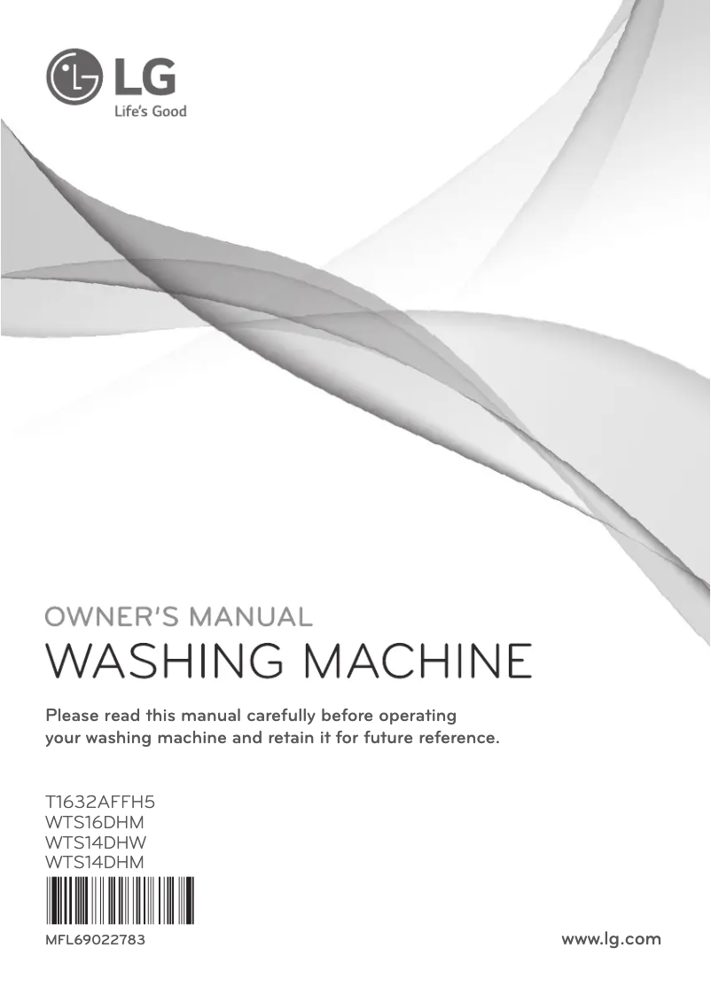 Page n°1 - Manuel utilisateur LG WTS14DHM