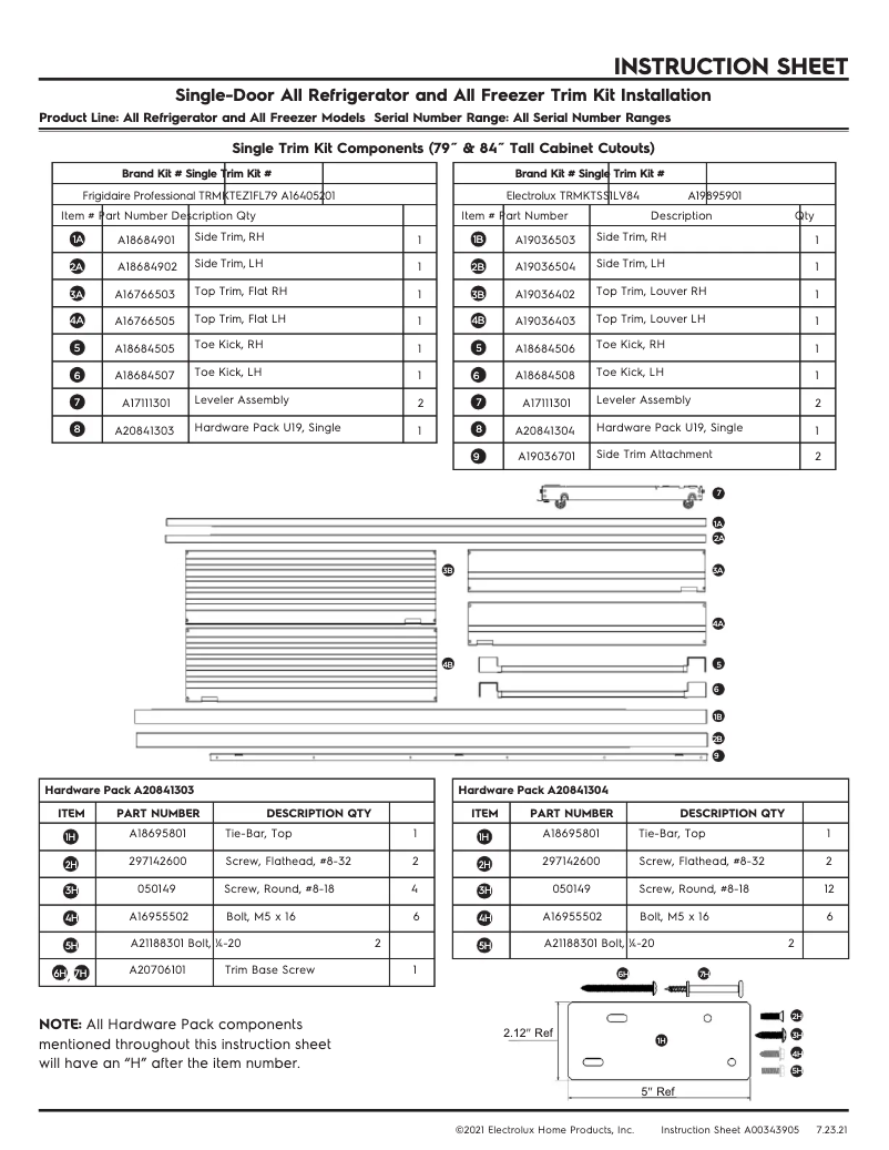Image de la première page du manuel de l'appareil TRMKTEZ1FL79