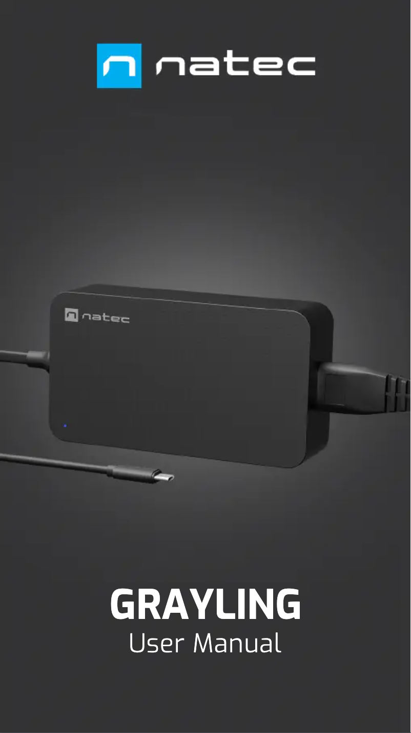 Imagen de la primera página del manual del dispositivo Grayling