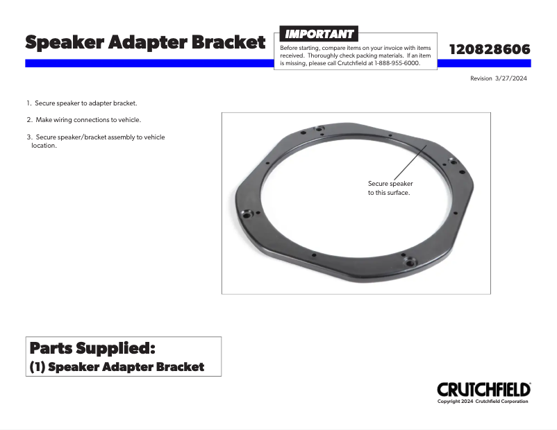 Page n°1 - Manuel utilisateur Metra 82-8606