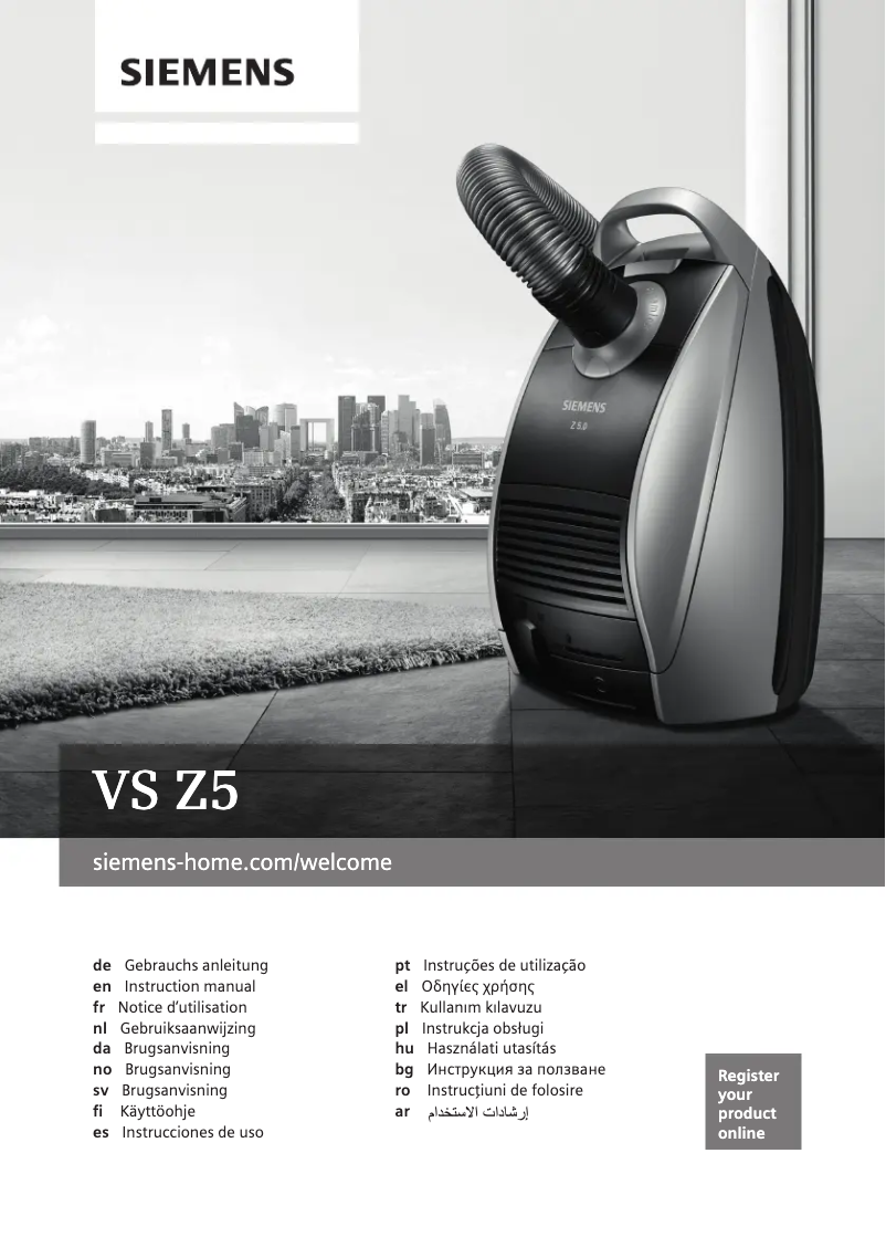 Page 1 de la notice Manuel utilisateur Siemens VSZ5GP1266