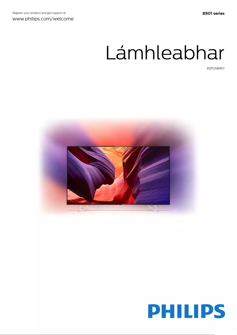 Page n°1 - Manuel utilisateur Philips 65PUS8901