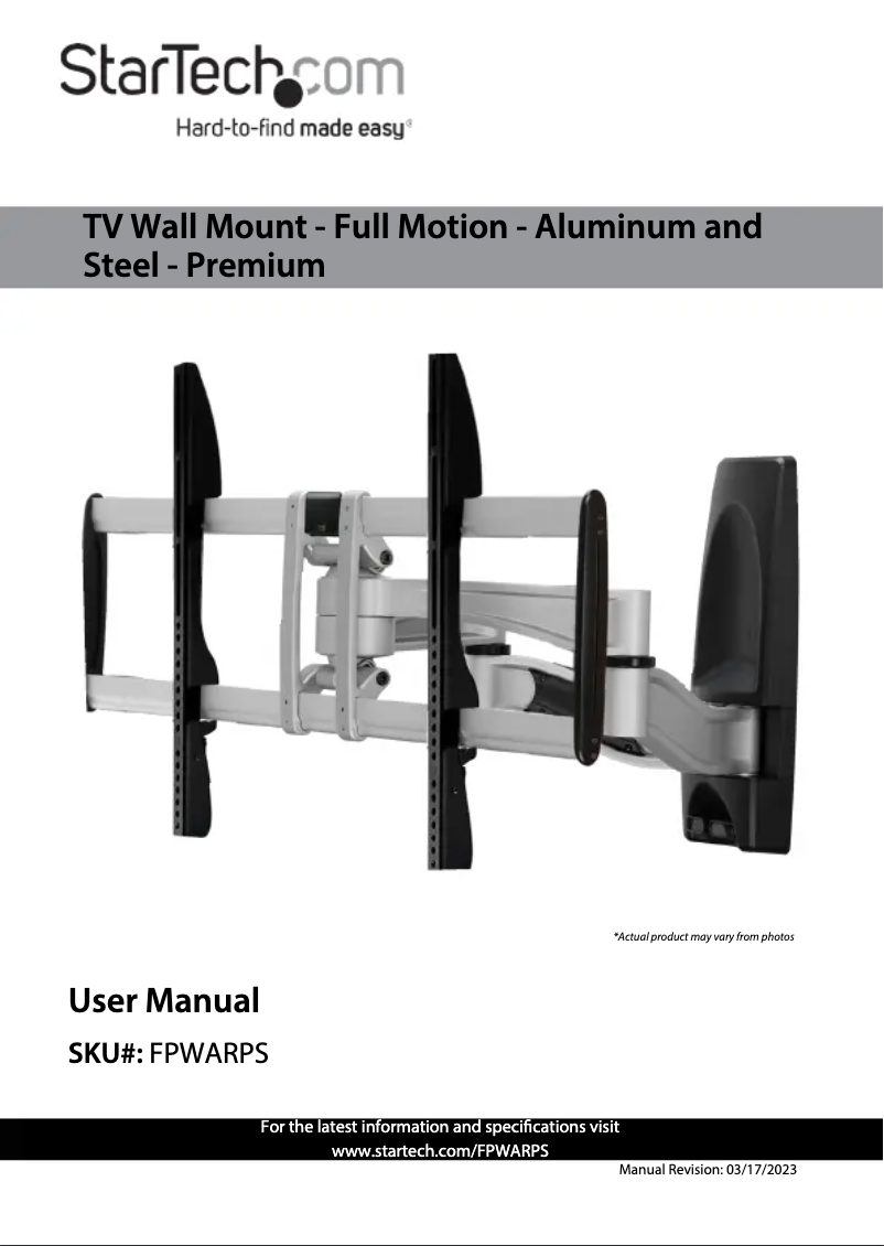 Image de la première page du manuel de l'appareil FPWARPS