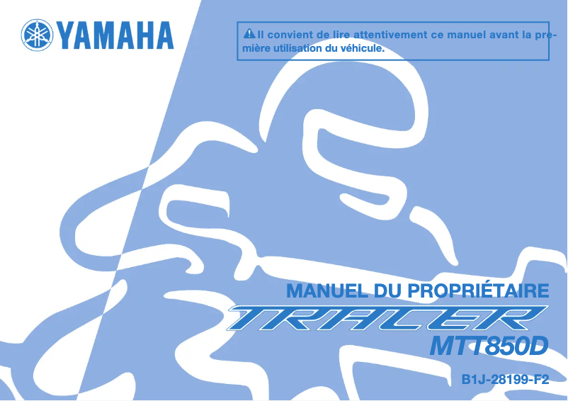 Page 1 de la notice Manuel utilisateur Yamaha Tracer 900 GT (2020)