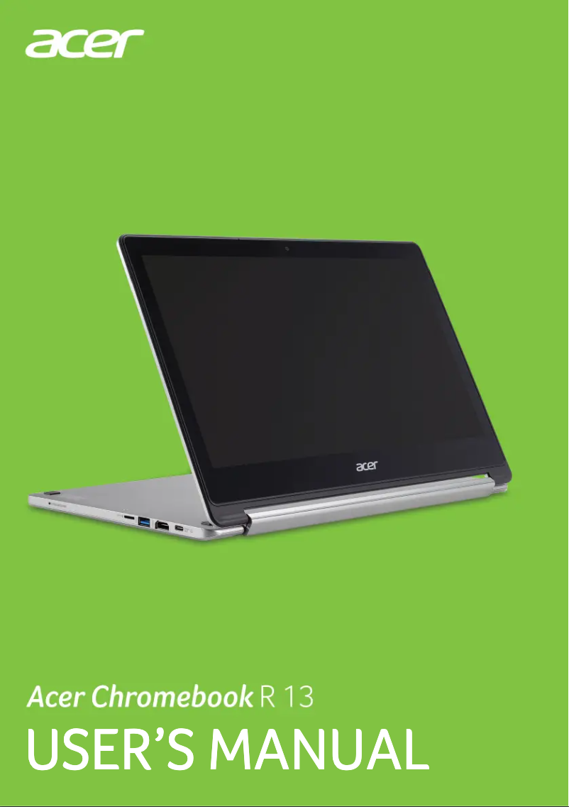 Page n°1 - Manuel utilisateur Acer Chromebook R13 CB5-312T-K5G1