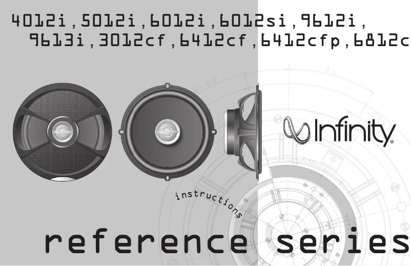 Page 1 de la notice Manuel utilisateur Infinity Reference 6812CF