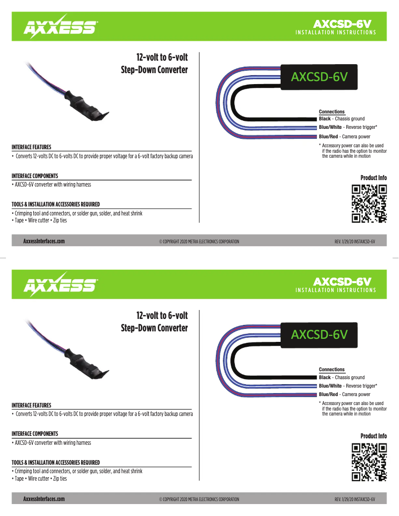 Página 1 del manual Manual de usuario AXESS AXCSD-6V