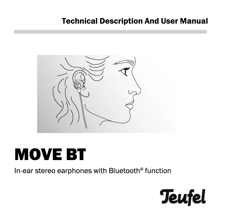Page 1 de la notice Manuel utilisateur Teufel Move BT