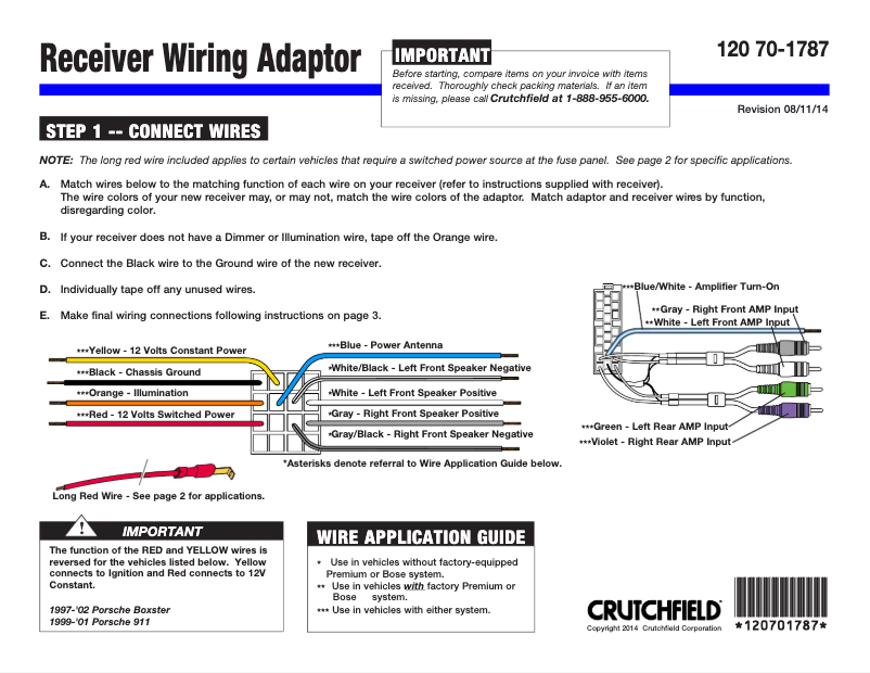Page n°1 - Manuel utilisateur Metra 70-1787C