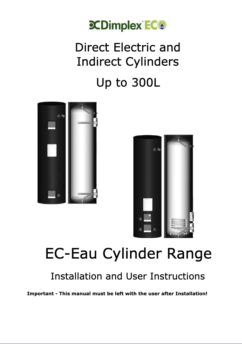 Página 1 del manual Manual de usuario Dimplex ECSd150-580