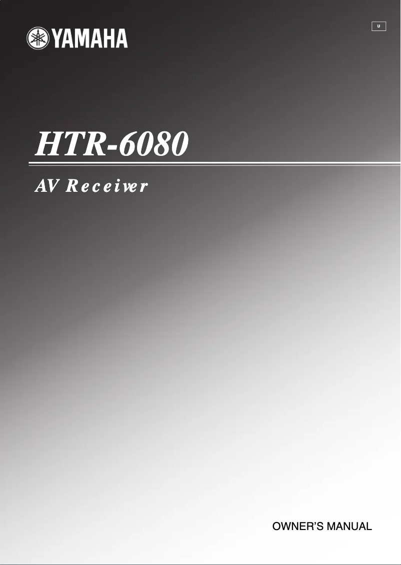 Page 1 de la notice Manuel utilisateur Yamaha HTR-6080
