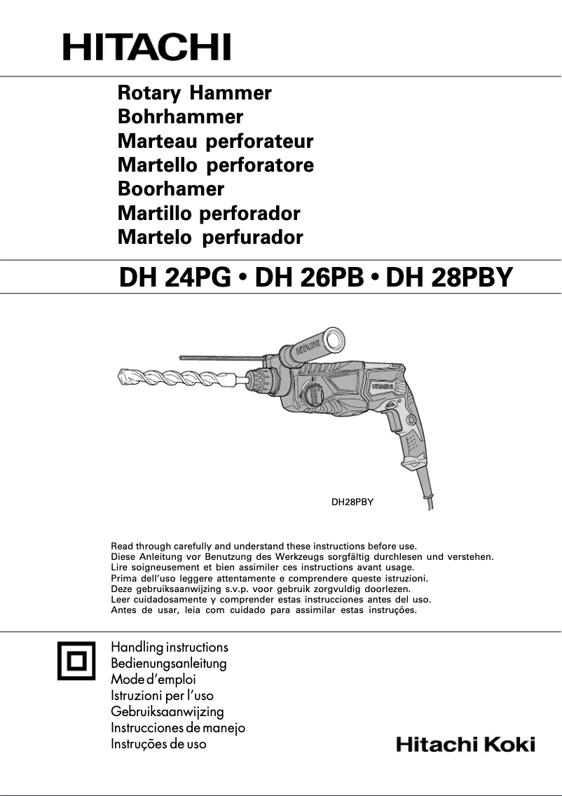 Page 1 de la notice Manuel utilisateur Hitachi DH24PG WS