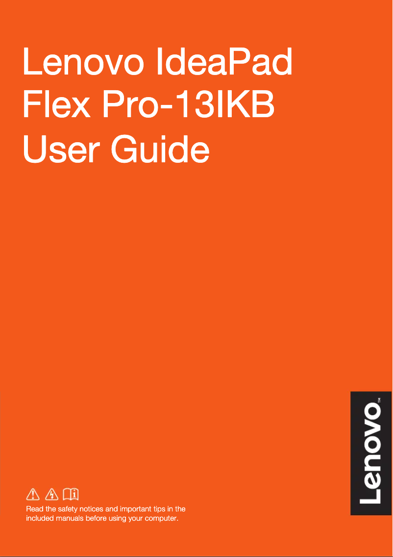 Image de la première page du manuel de l'appareil IdeaPad Flex Pro