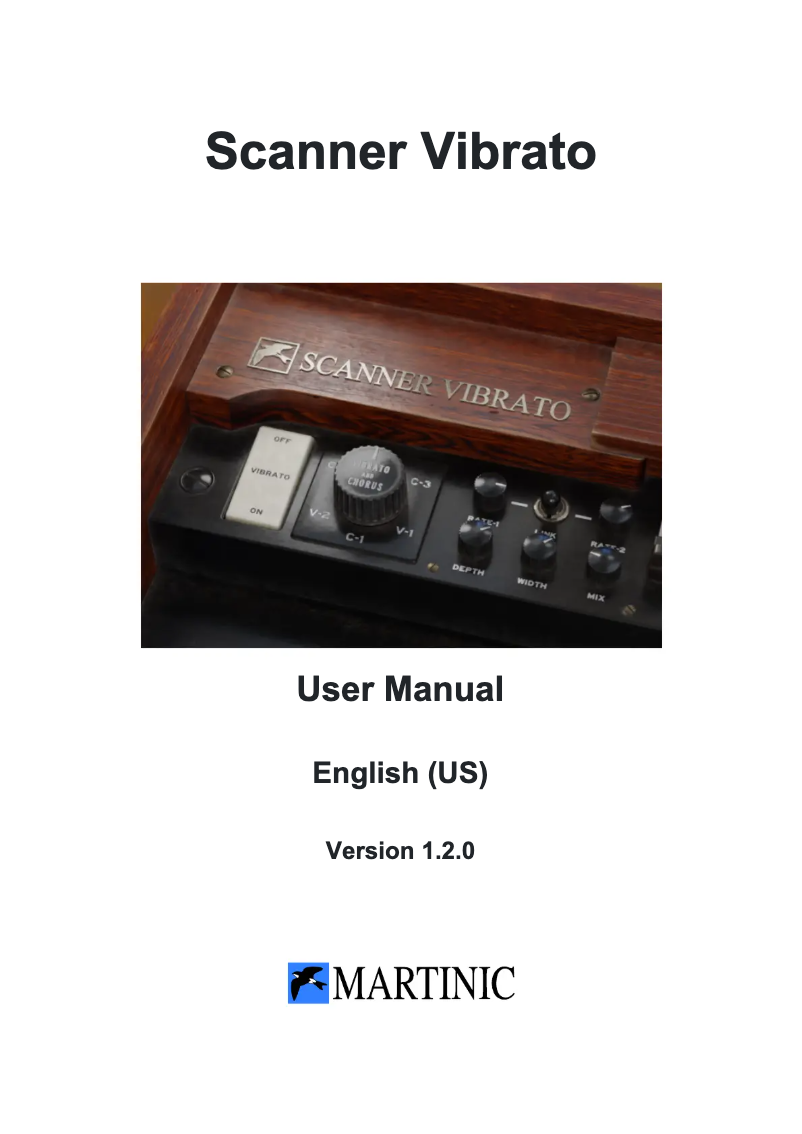 Página 1 del manual Manual de usuario MARTINIC Scanner Vibrato