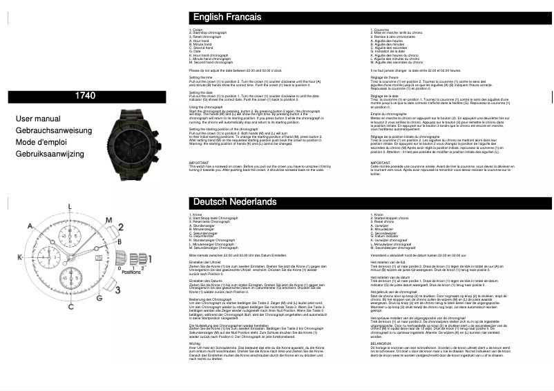Page n°1 - Manuel utilisateur Davis Diver 1740