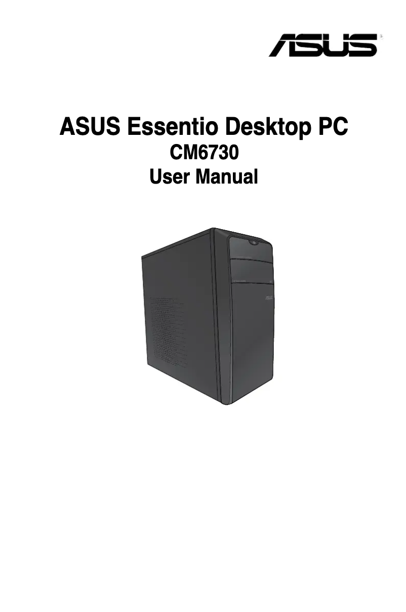 Page n°1 - Manuel utilisateur Asus Essentio CM6730