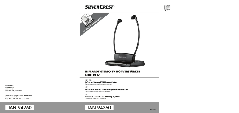 Page n°1 - Manuel utilisateur SilverCrest SHIR 12 A1