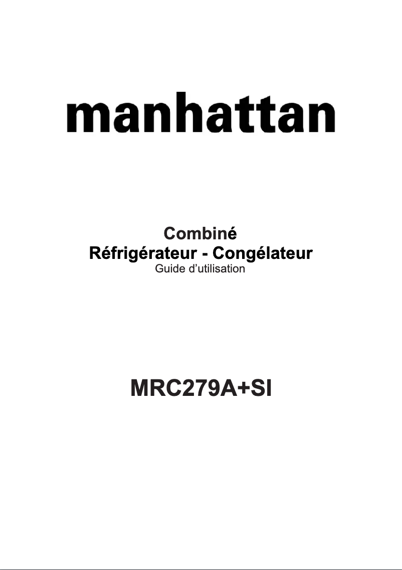 Página 1 del manual Manual de usuario Manhattan MRC279A+SI
