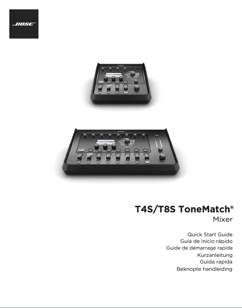 Page n°1 - Guide de démarrage rapide Bose T8S ToneMatch