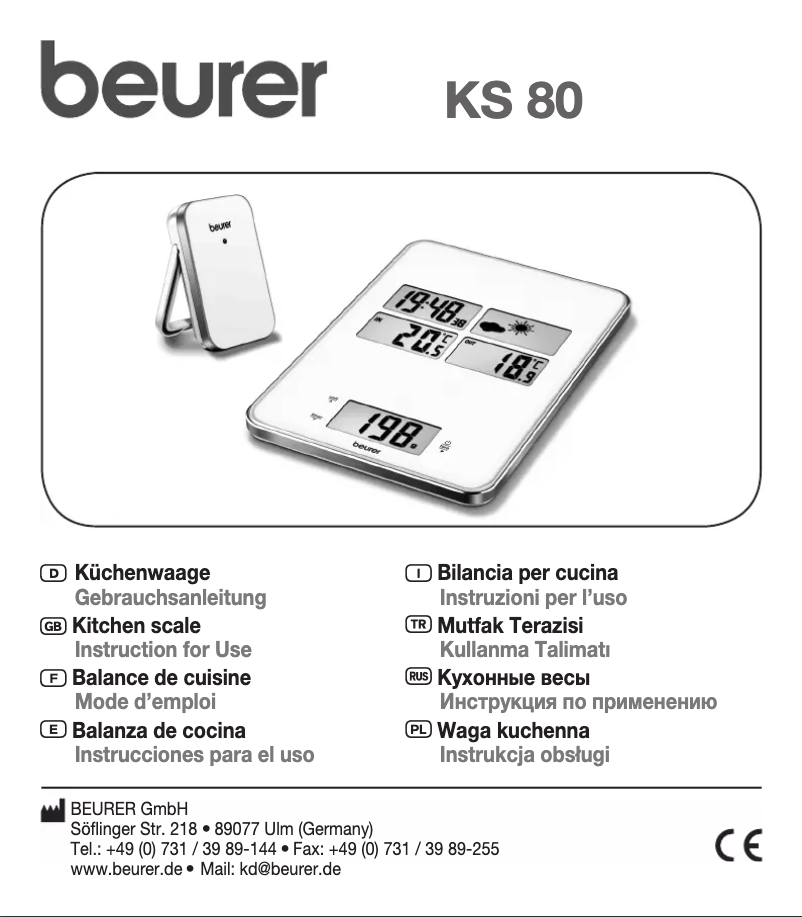 Image de la première page du manuel de l'appareil KS 80