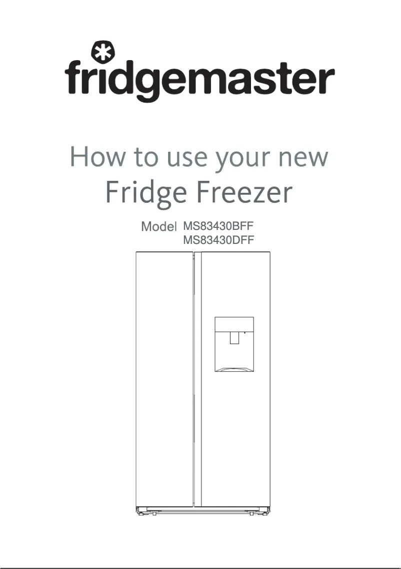 Page n°1 - Manuel utilisateur Fridgemaster MS83430DFF
