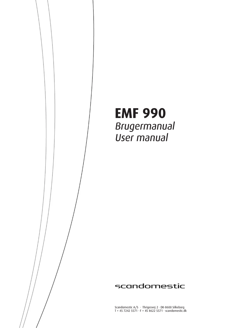 Page 1 de la notice Manuel utilisateur Scandomestic EMF 990