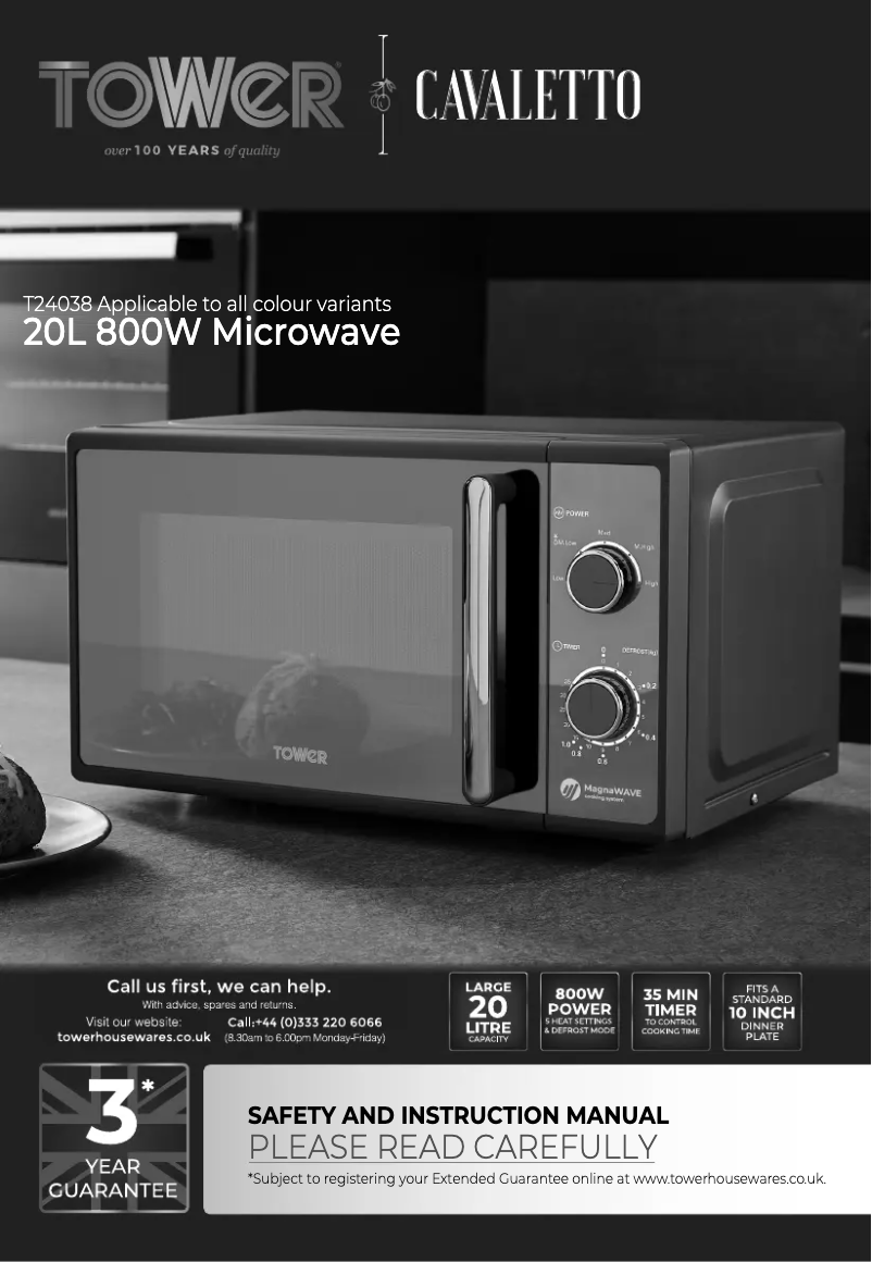 Página 1 del manual Manual de usuario Tower Cavaletto T24038