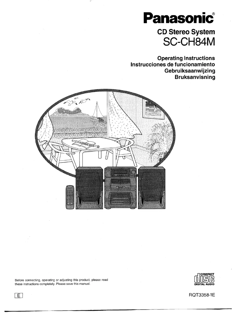 Page 1 de la notice Manuel utilisateur Panasonic SC-CH84