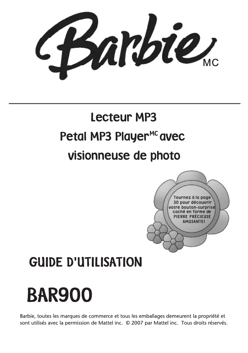Page 1 de la notice Manuel utilisateur Emerson BAR900