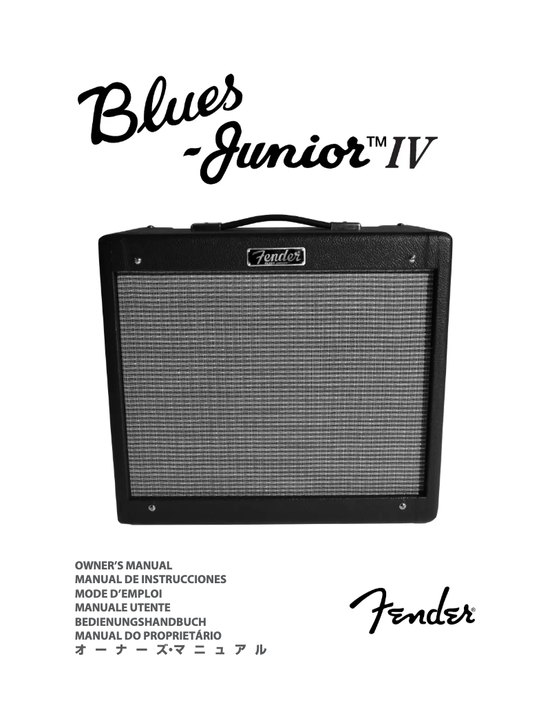 Página 1 del manual Manual de usuario Fender Blues Junior IV
