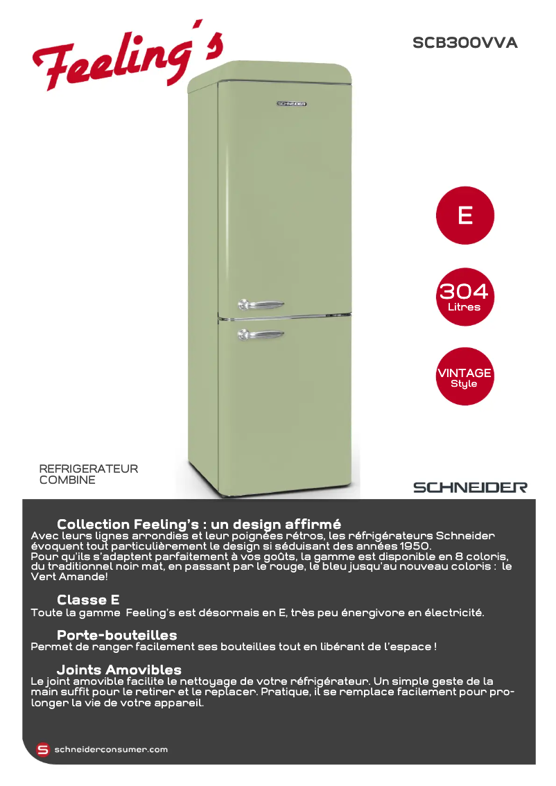 Page n°1 - Fiche technique Schneider SCB300VVA