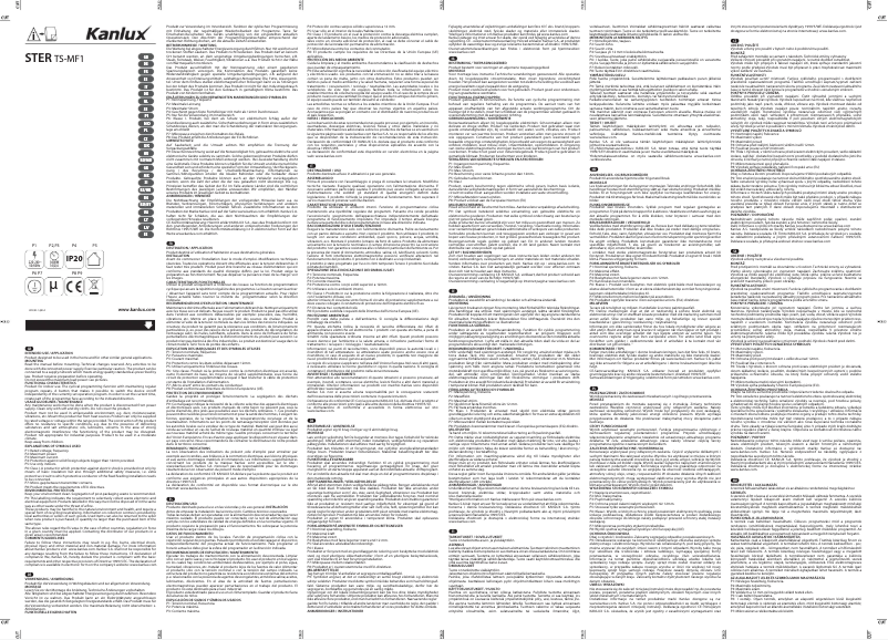 Page 1 de la notice Manuel utilisateur Kanlux STER TS-MF1