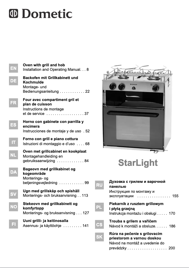 Página 1 del manual Manual de instrucciones Dometic StarLight