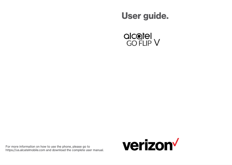 Image de la première page du manuel de l'appareil Go Flip V