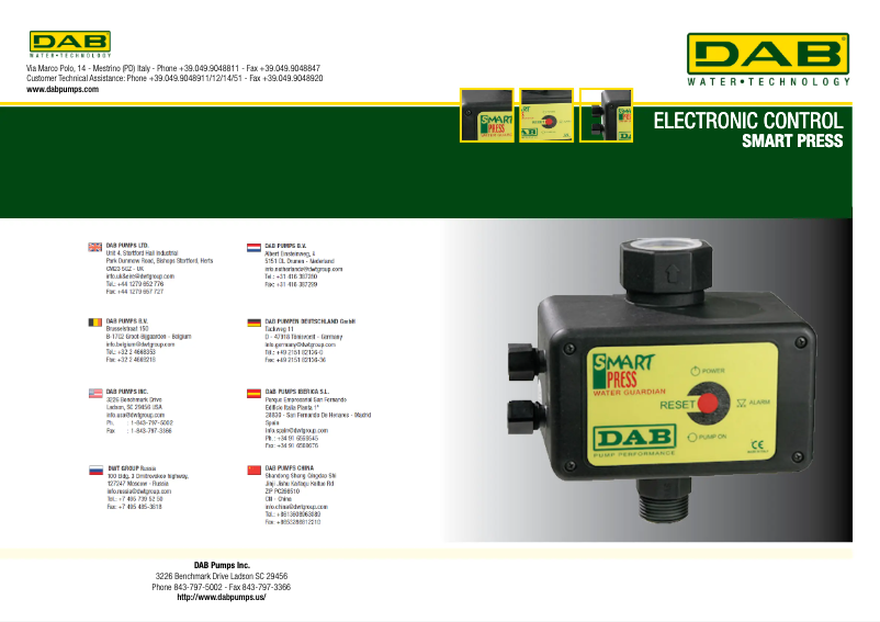Page n°1 - Brochure DAB Smart Press