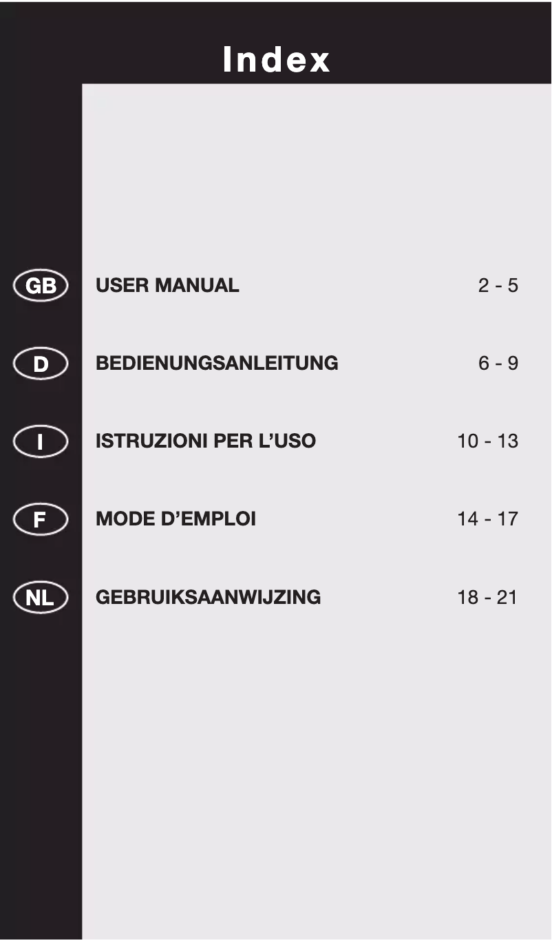 Page 1 de la notice Manuel utilisateur Ruwido 5in1