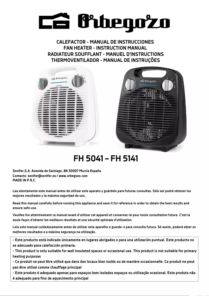 Image de la première page du manuel de l'appareil FH 5141