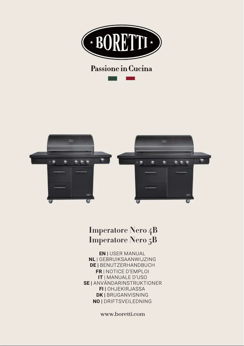 Image de la première page du manuel de l'appareil Imperatore Nero 4B