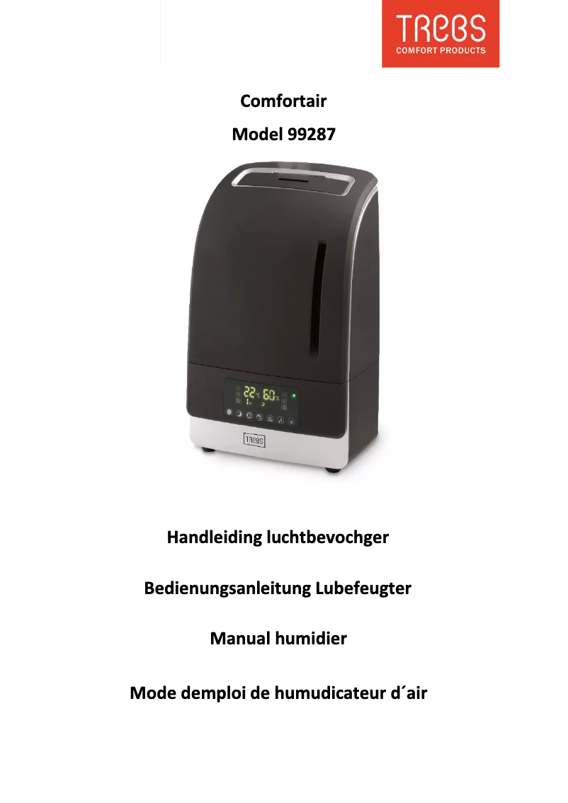 Imagen de la primera página del manual del dispositivo Comfortair 99287