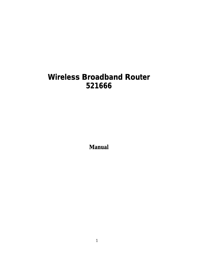 Page 1 de la notice Manuel utilisateur Intellinet Wireless G Router 521666