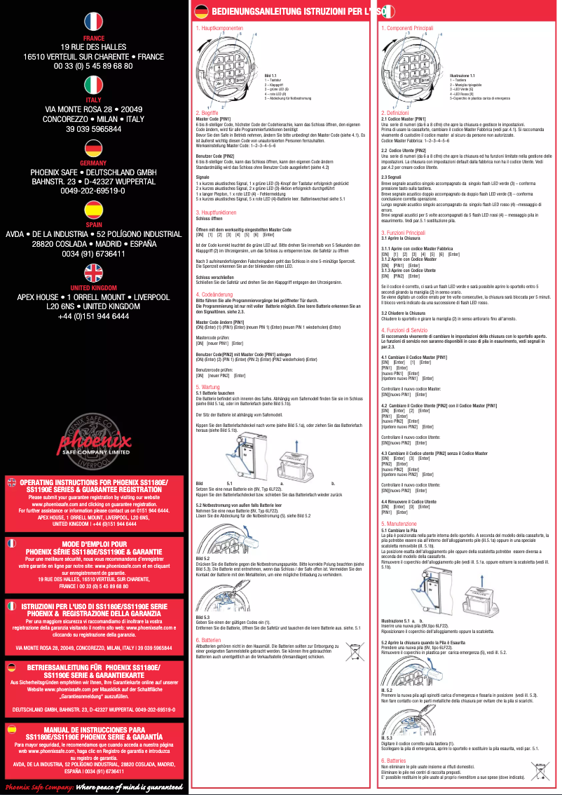 Page 1 de la notice Manuel utilisateur Phoenix Citadel SS1192K