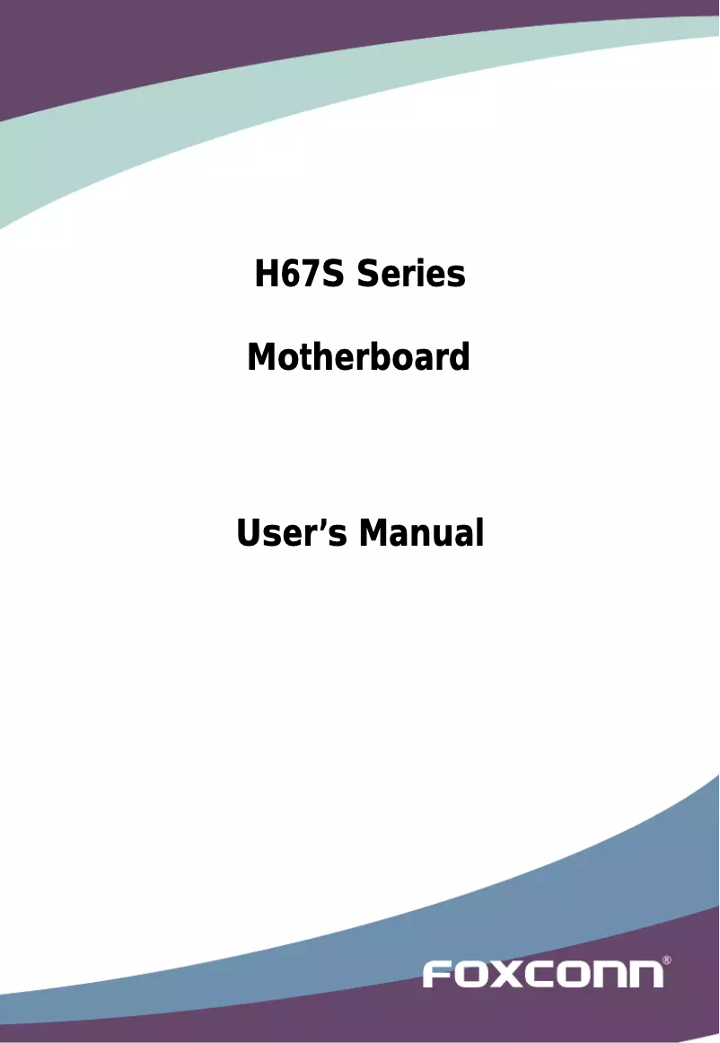 Page 1 de la notice Manuel utilisateur Foxconn H67S