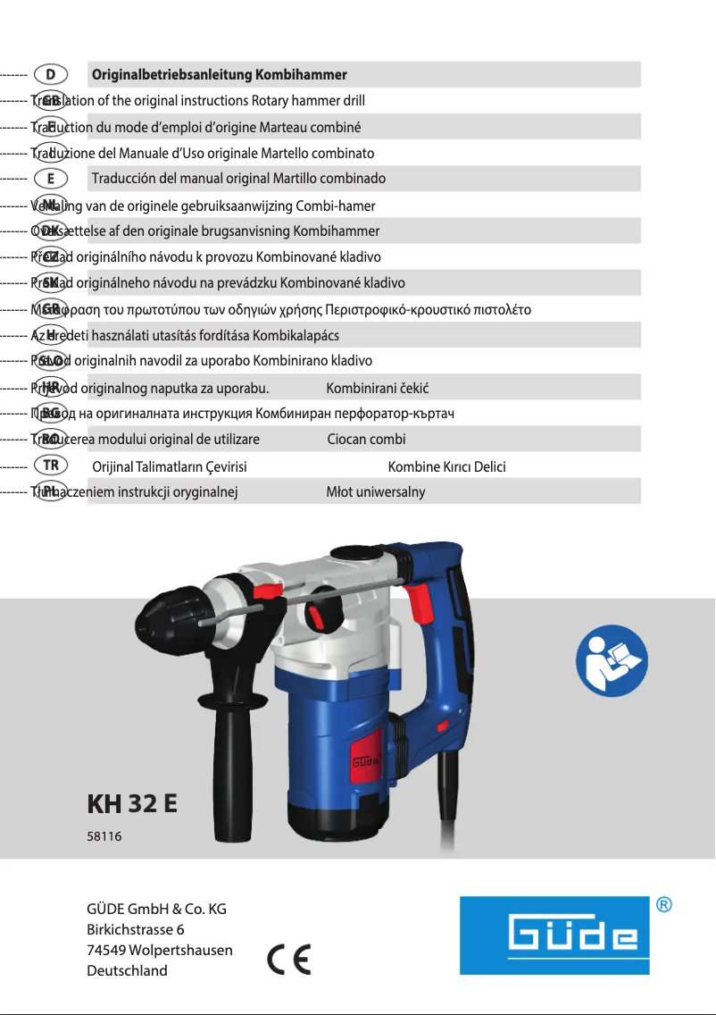 Page n°1 - Manuel utilisateur Güde KH 32