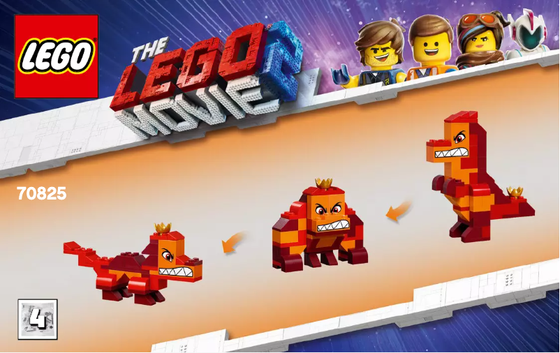 Page 1 de la notice Manuel utilisateur Lego Movie 2 70825